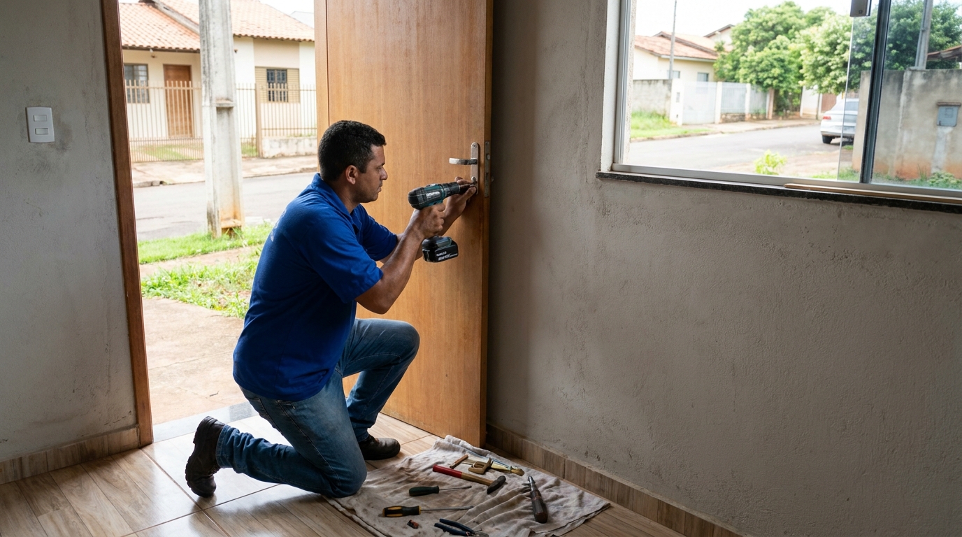 Instalação de Fechadura Residencial profissional na Asa Norte‑DF